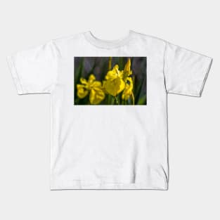 Yellow Flag Iris Kids T-Shirt